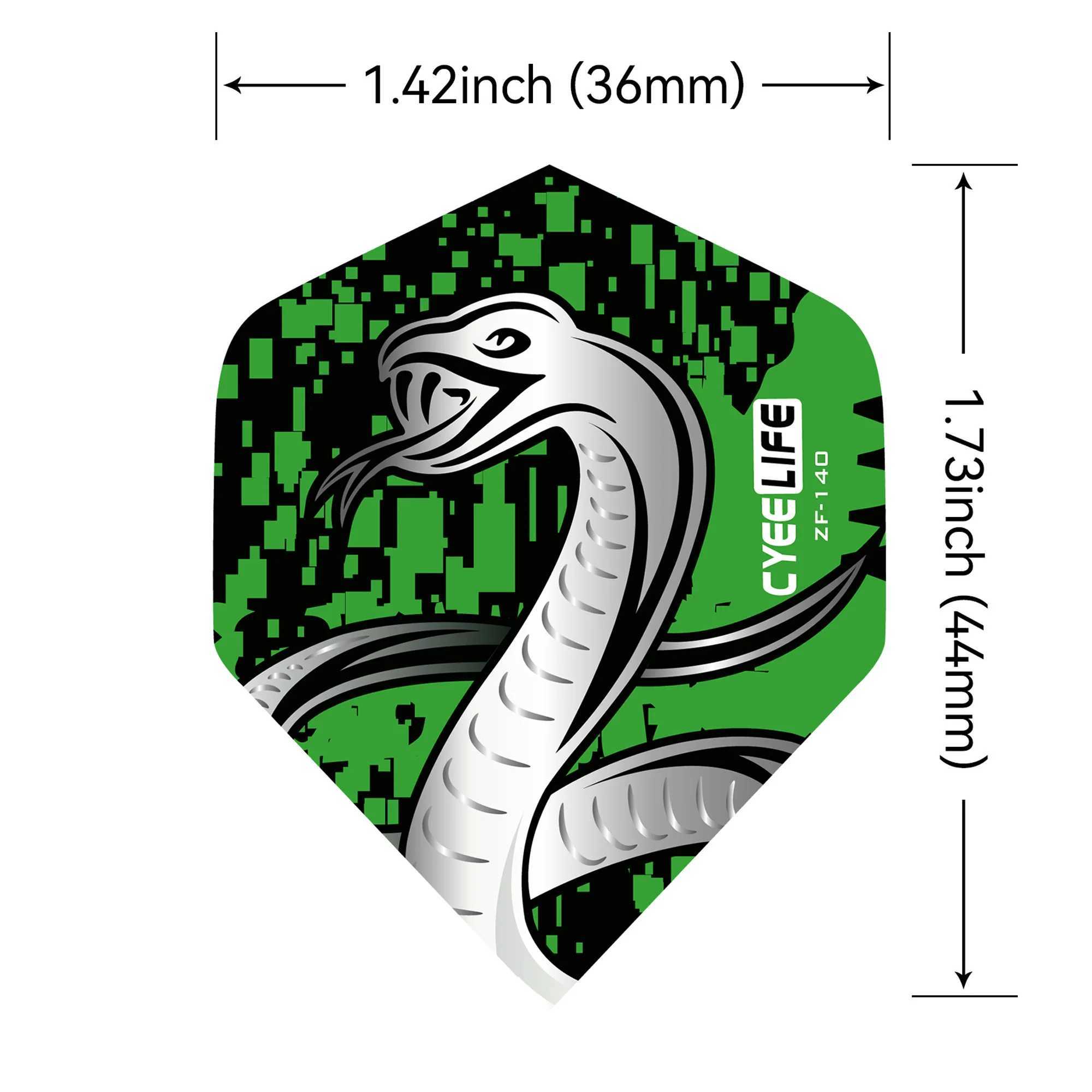 CyeeLife 30PCS Cool Standard Dart Flights Nice Darts Flight Dardos Feather Outdoor Wing Tail Mixed Pattern Y240807