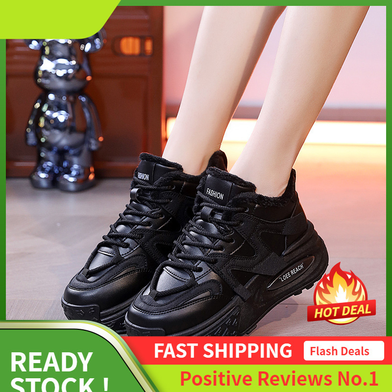 Ddmysports Ddmysports Cotton For Women In With Plush Outer Wear Winter New Thick Soled Igh Top Dad S Outdoor Shoes OUTDOOR