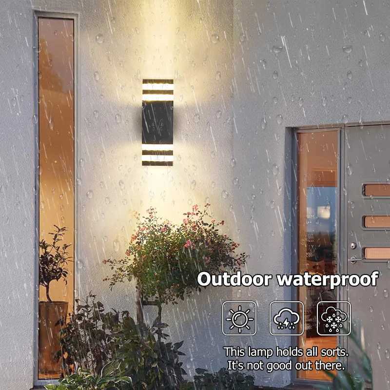 LED Wall Light E27 Bulb socket Sconce Outdoor Waterproof External Decor Stairs Lights Entrance Fixture Home Decorative Lamp WallCL24089