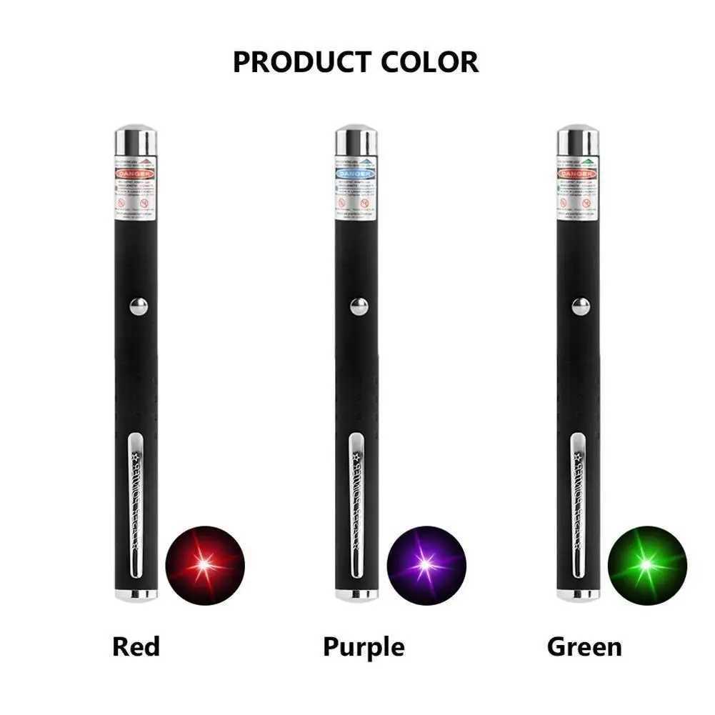 650nm 5mw Red Green Blue LED Laser Pet Cat Toy Red Dot Light Pen Sand Table Pointer Pen For Office School Presentation TeaseM240809