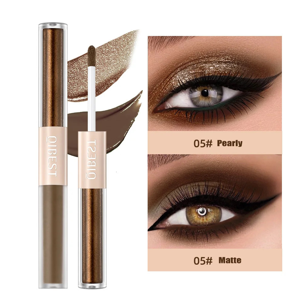 2-in-1 stick pearl matte eye shadow cream smooth naked eye makeup liquid contour shadow stick waterproof shimmer pen 240808