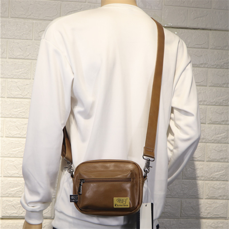 Men's bag threebox Men's shoulder bag Casual Crossbody small bag Outdoor mobile phone Cigarette men's backpack