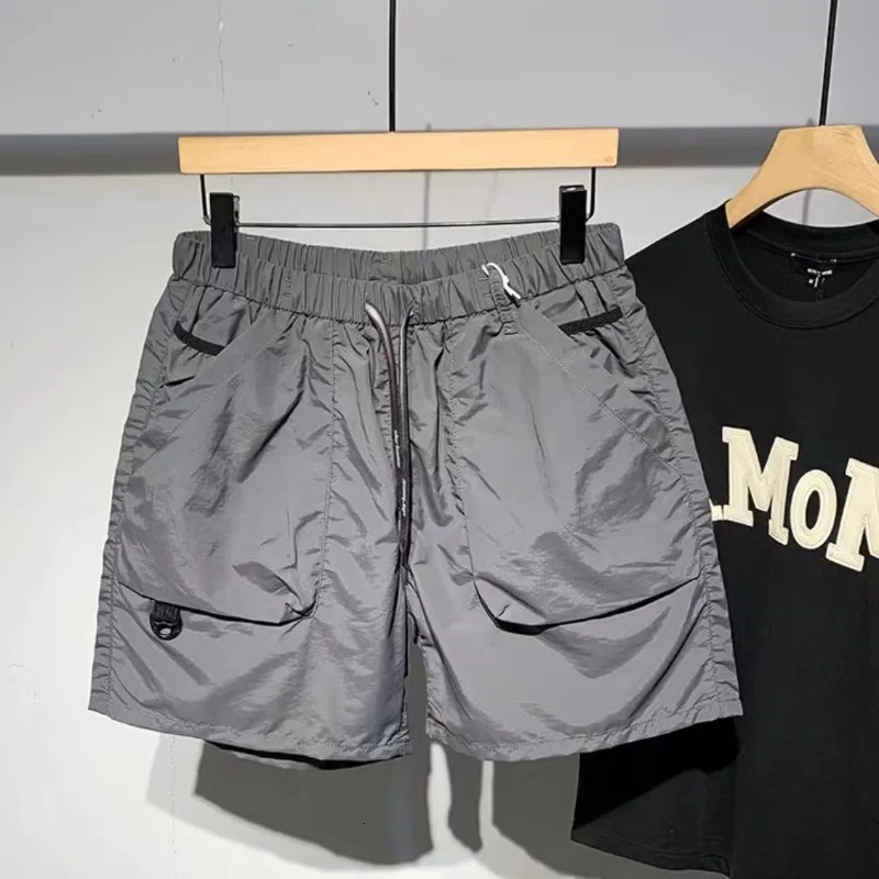 Men Cargo Multi Pocket Shorts Outdoor Loose Casual Cargo Elastic Waist Beach Short Breathable Quick-Drying Jogger Workout Shorts 240809