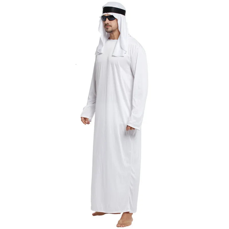 Mens clothing Arab Middle UAE mens long sleeved Muslim Eastern crew collar Maxi Dubai Thobe Long Abaya 240808