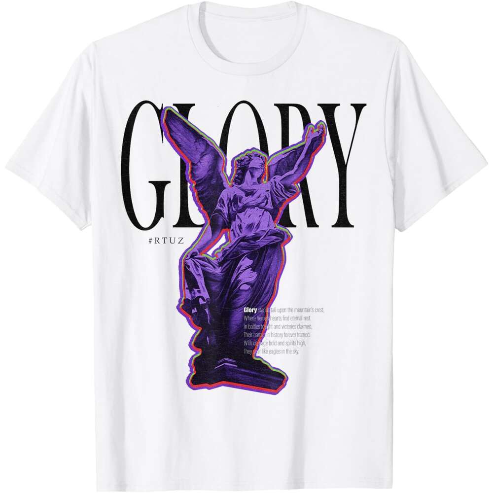 T shirt for Mens Glory Plaster statue Modern Hip Hop Angel Vintage Graffiti Streetwear T-Shirt Shirts Tshirt Graphic Tee Casual Tops Clothes Short sle
