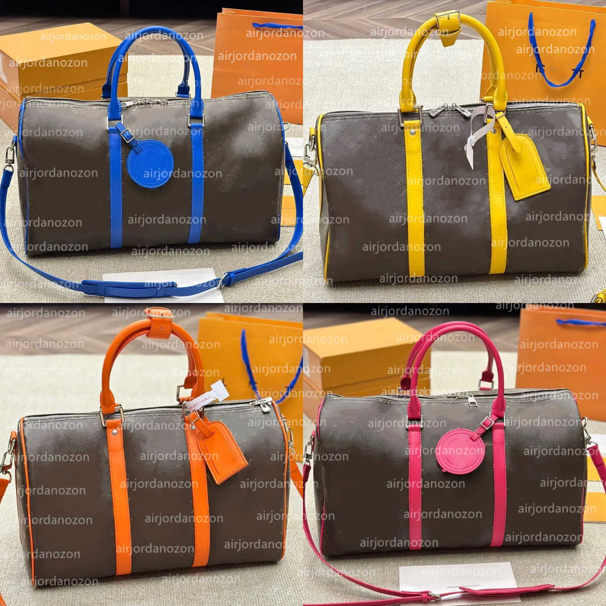 2025 Duffel Bags designer duffle bag Men women fashion travel luggage duffel bag Large capacity Zipper coated canvas leather creative classic overnight bag