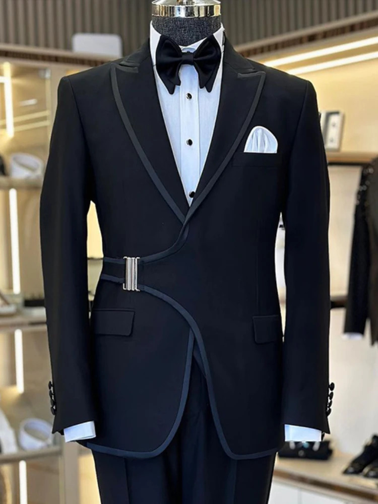 Mens sports jacket business casual slim fit formal Tunrdown collar pocket long sleeved mens 240808