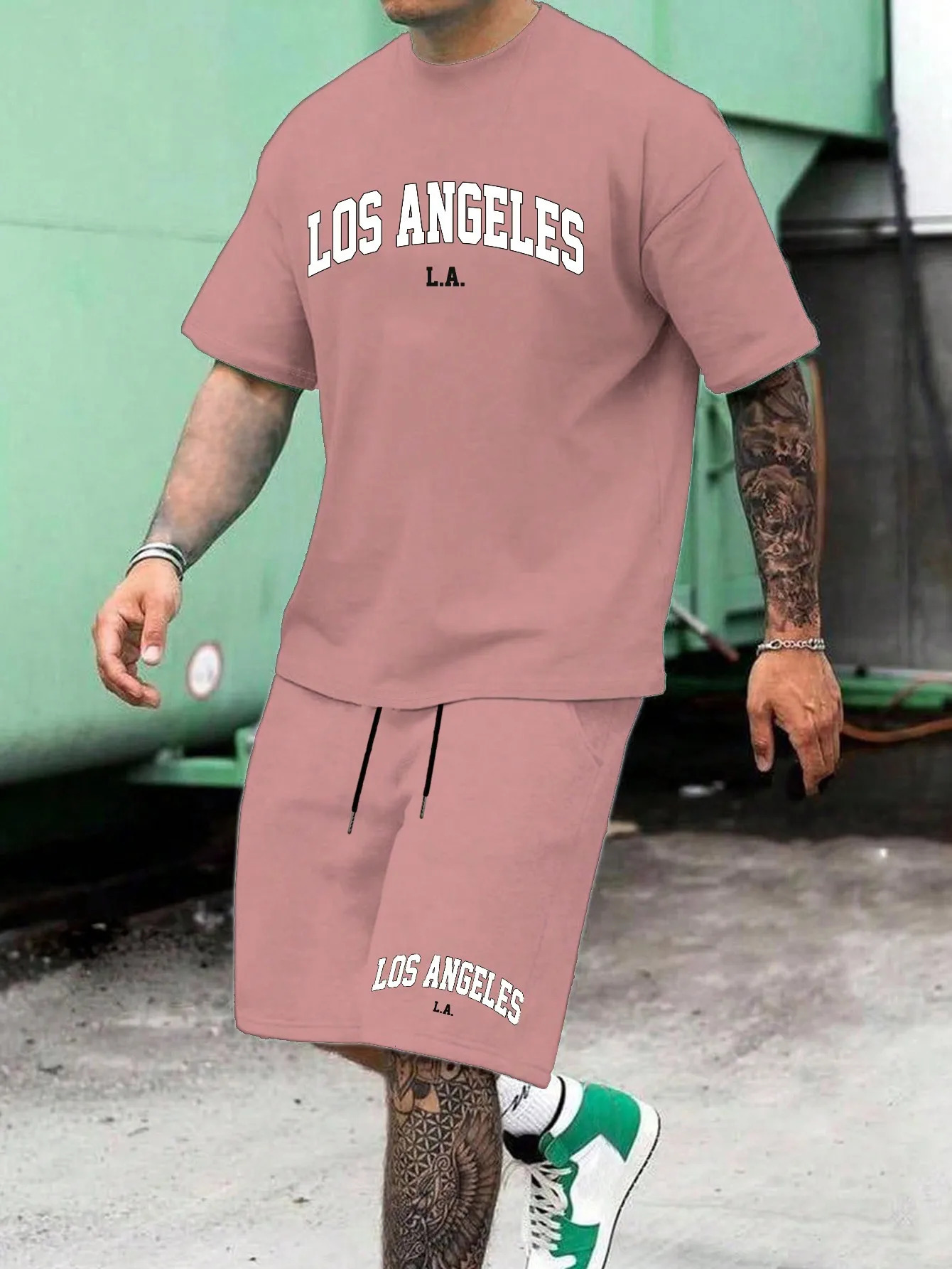 Mens Sets 3D Tracksuit Summer Fashion Clothes for Man TShirt Shorts 2 Piece Casual Suit Streetwear Oversized Outfit 240808