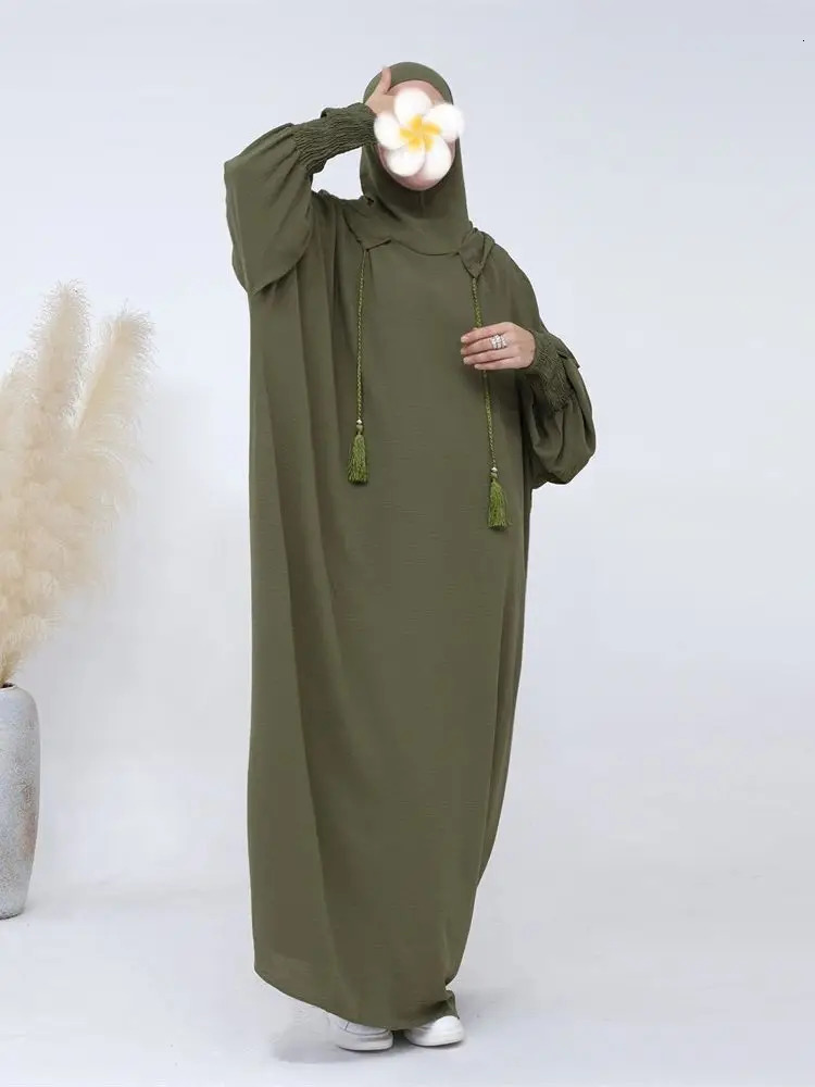 Ramadan Niqab Khimar Muslim Abaya Dubai Turkey Islam Prayer Clothes African Dresses For Women Dress Kaftan Robe Femme Musulmane 240809