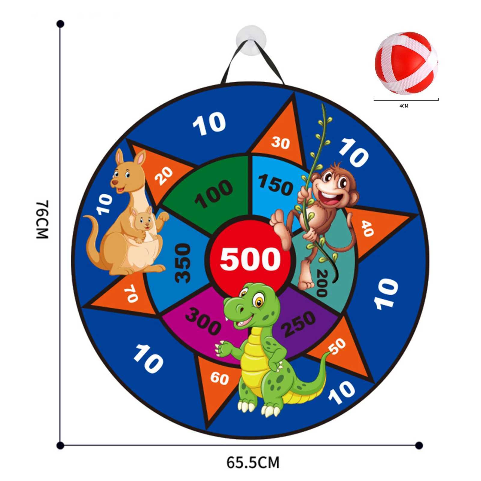 Children Dart Board Game Wall-mounted Sticky Ball Indoor Play Toy Home Family Entertainment Game For Kids Y240807