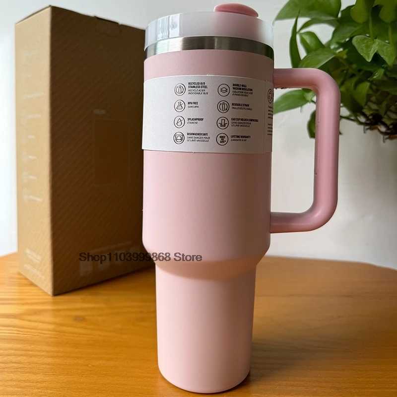 H2.0 Stainless Steel Vacuum Insulated Tumbler 40 oZ Tumbler FlowState Straw Lid Stainless Steel Cold Hot Mug with Lid and StrawCL240809