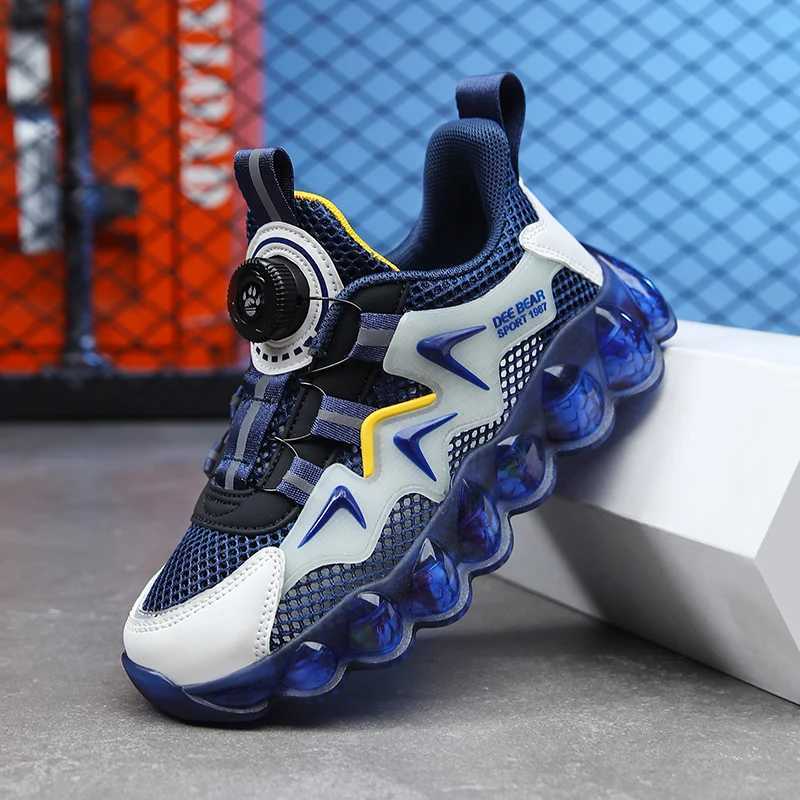 Flat shoes Luxury Boys Shoes Children Sneaker Fashion Platform Mesh Casual Sports Shoe Breathable Summer 2024 New Boy Sneaker H240805
