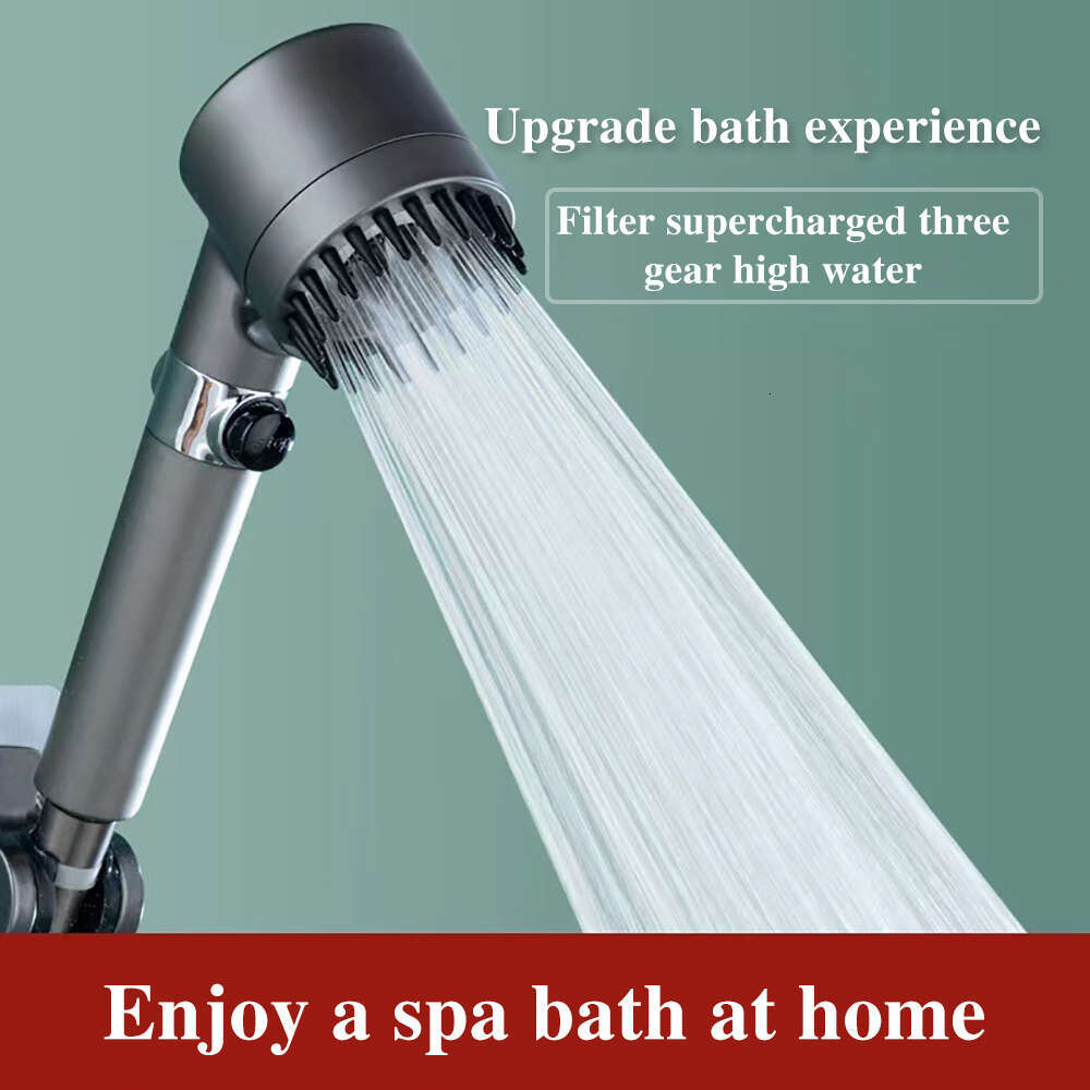 Massage And Skin Beauty Multifunctional High Pressure 3-Mode Handheld Shower Head Anti-Clog Nozzles
