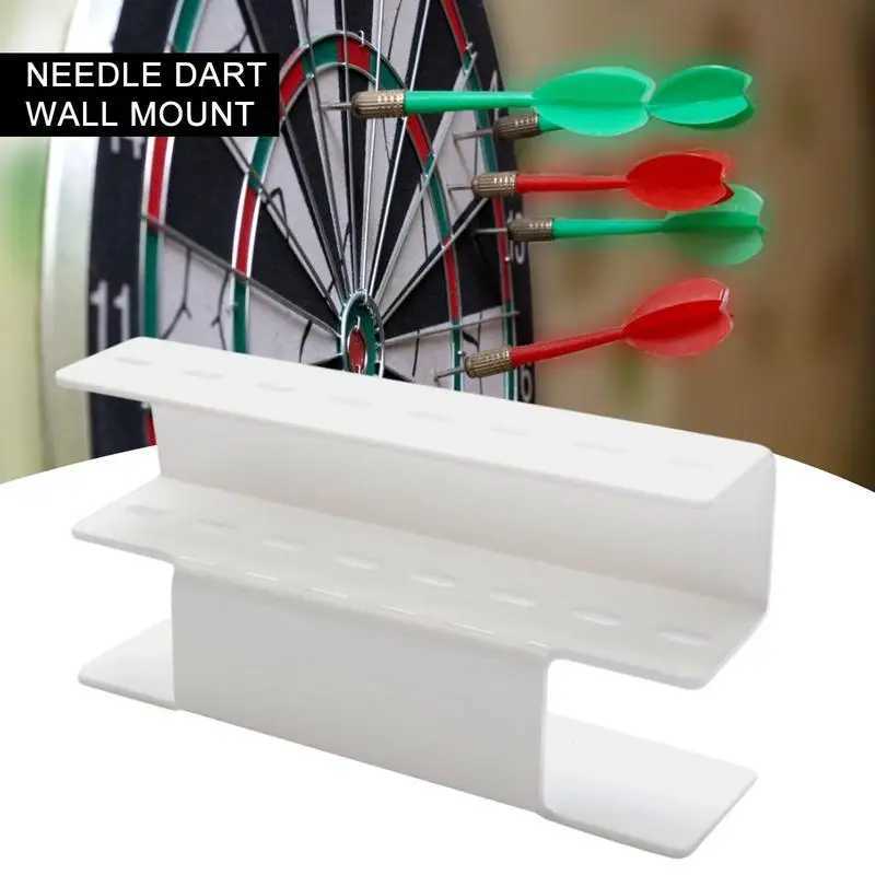 Wall Mounted Indoor Dart Holder 8-Holes Acrylic Dart Display Stand Storage Rack Organizers Lightweight Dart Wall Hanger Y240807