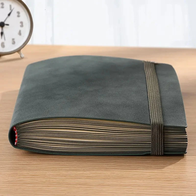 256 pages Sheepskin A5 Notebook Notepad Diary Business Journal Planner Agenda Organizer Note Book Office School Supplies 240809