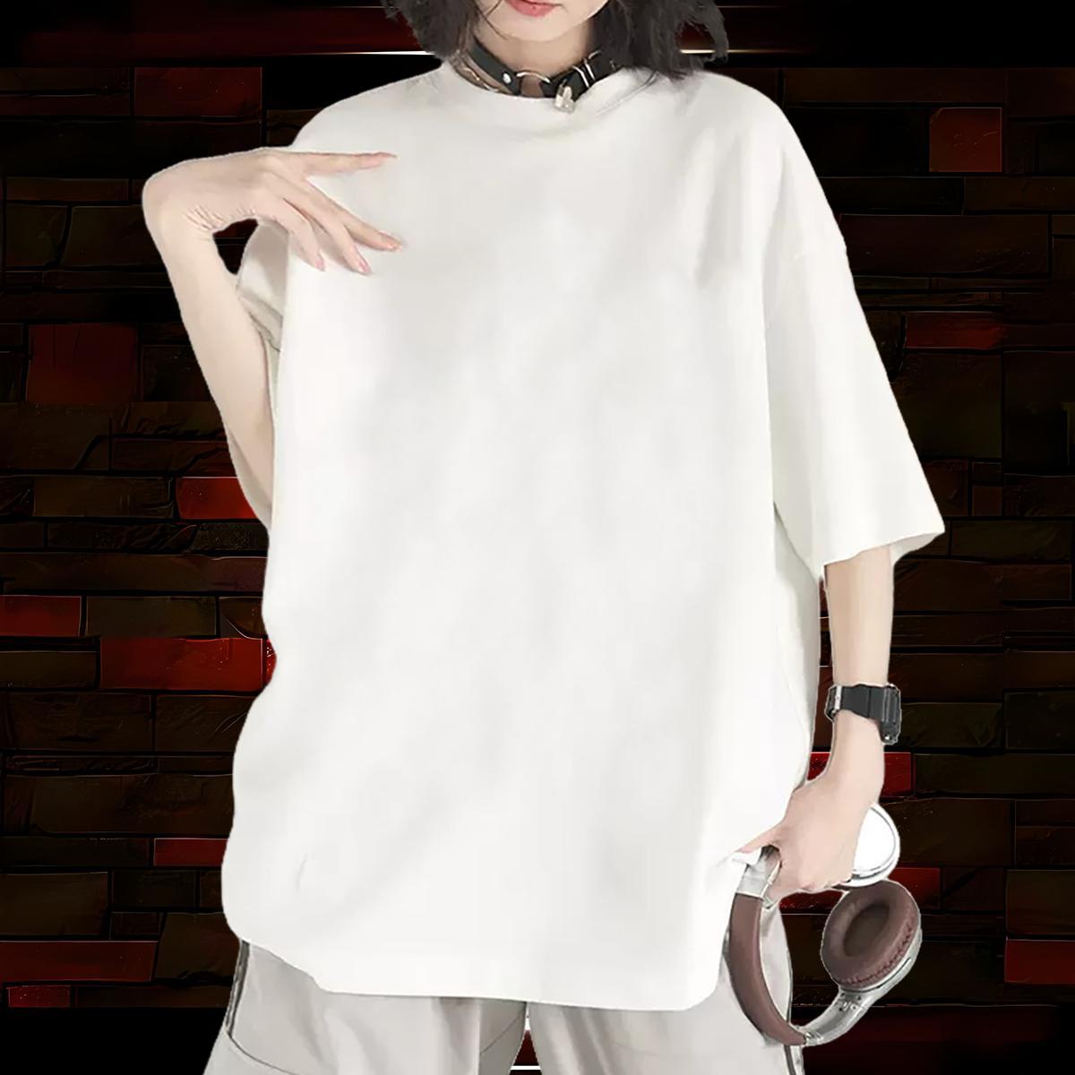 Loose fit Women Tshirts 230g Cotton Fishing Casual Sport Woman T Shirts Breathable Short Sleeve Customized Print Top Tees