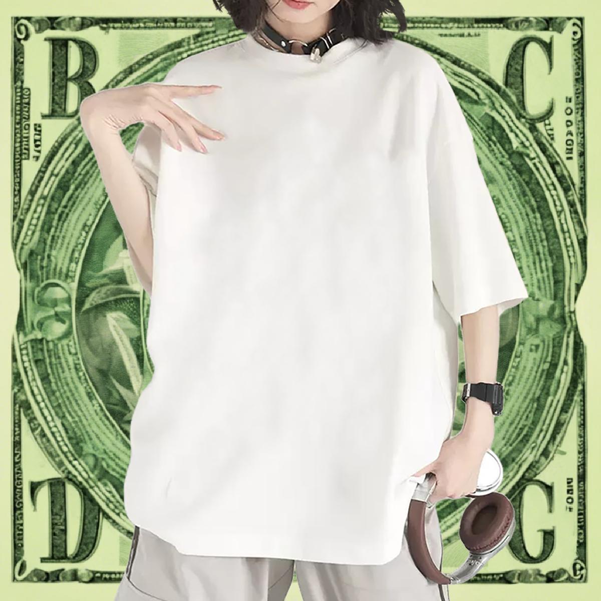 Designer Lady T shirt 230g Pure Cotton letter Street Casual T-Shirts for Women Short Sleeve O-Neck DIY Printed Clothings