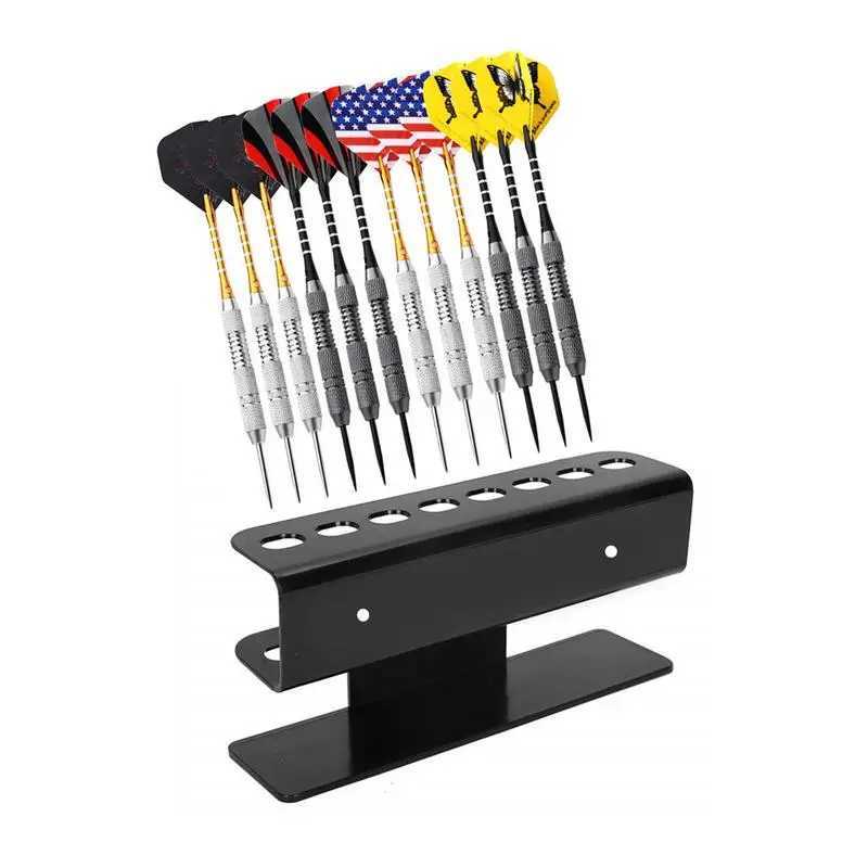 Wall Mounted Indoor Dart Holder 8-Holes Acrylic Dart Display Stand Storage Rack Organizers Lightweight Dart Wall Hanger Y240807