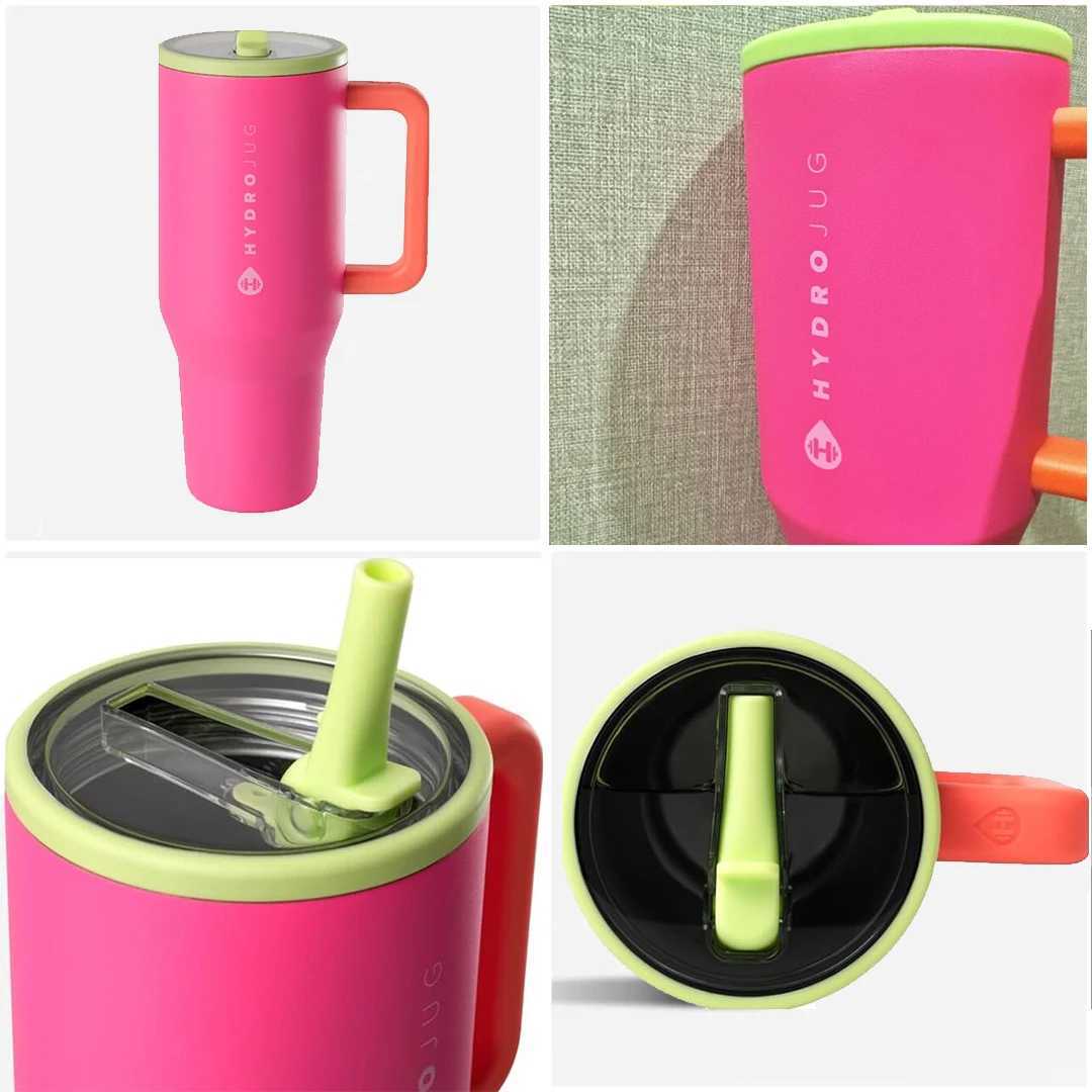Original HydroJug Traveler 32OZ/40OZ tumbler Straw Lid Stainless Steel Vacuum Insulated Car Mug Double Wall Thermal Iced TravelCL240809