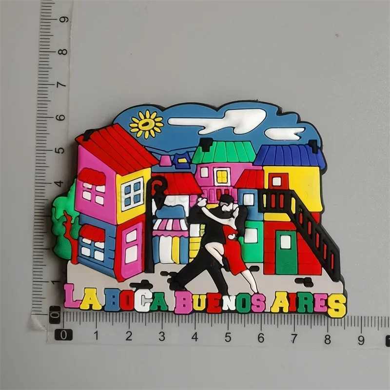 PVC Fridge Magnets Tanzania New York Bahamas Antigua Dubai Venezvela Puerto Rico Ottawa Argentina Santiago Chile Fridge StickerXJ240809