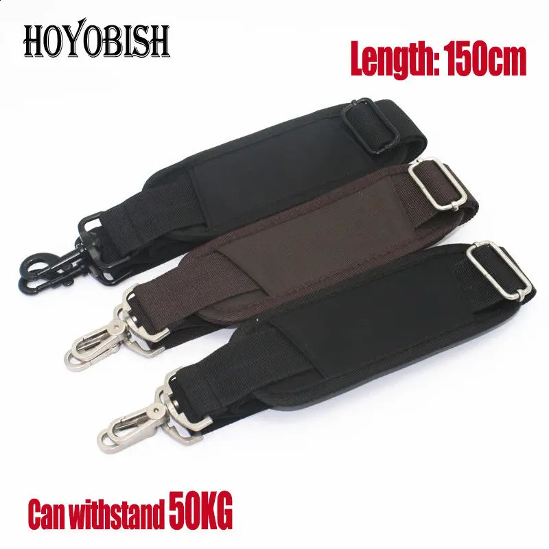 DHwanglijia HOYOBISH Black Nylon For Bags Strong Shoulder Strap Men Briefcase designer bag Laptop Belt Length 150CM Bag Accessory OH201 240808 c417 4