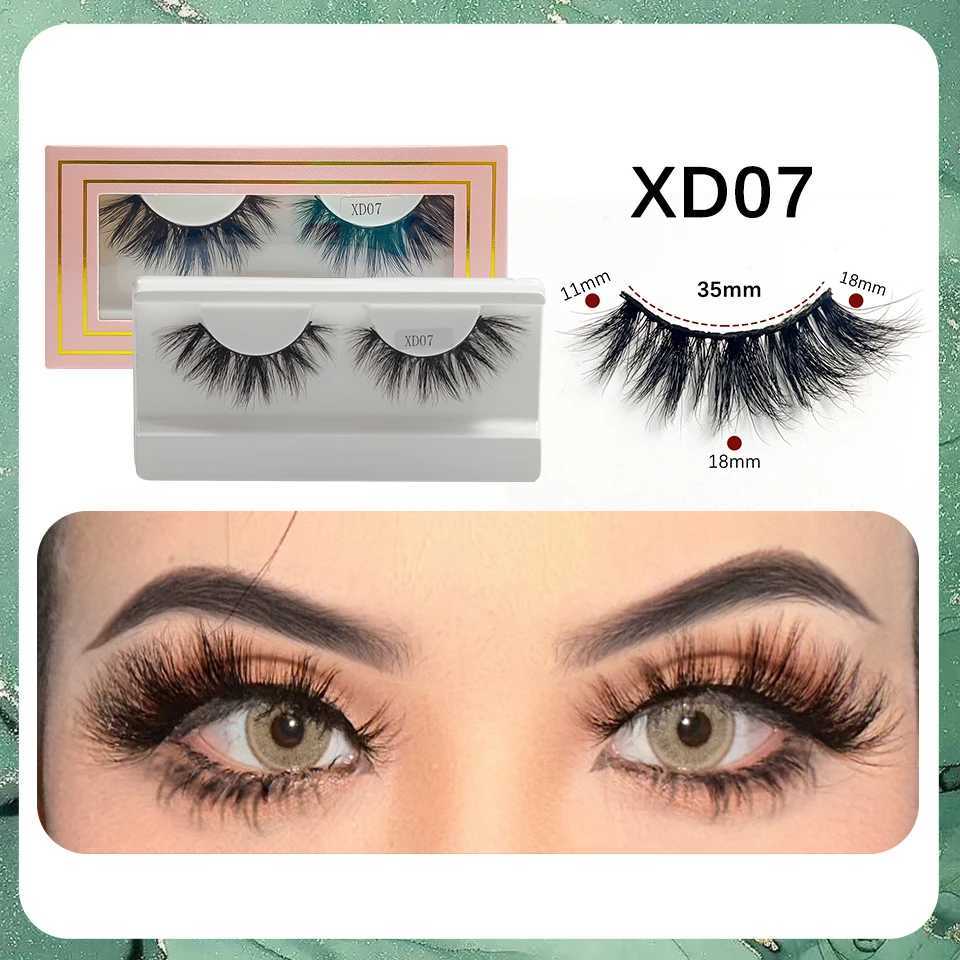 RED SIREN Mink lashes Cruelty Free 100% Real Mink Thick Natural Eyelashes 10mm-20mm Fake EyelashesM240806