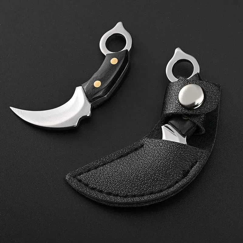 1 mini knife EDC stainless steel blade pocket keychain outdoor tool open quick pocket knife pendant gift accessory W240808