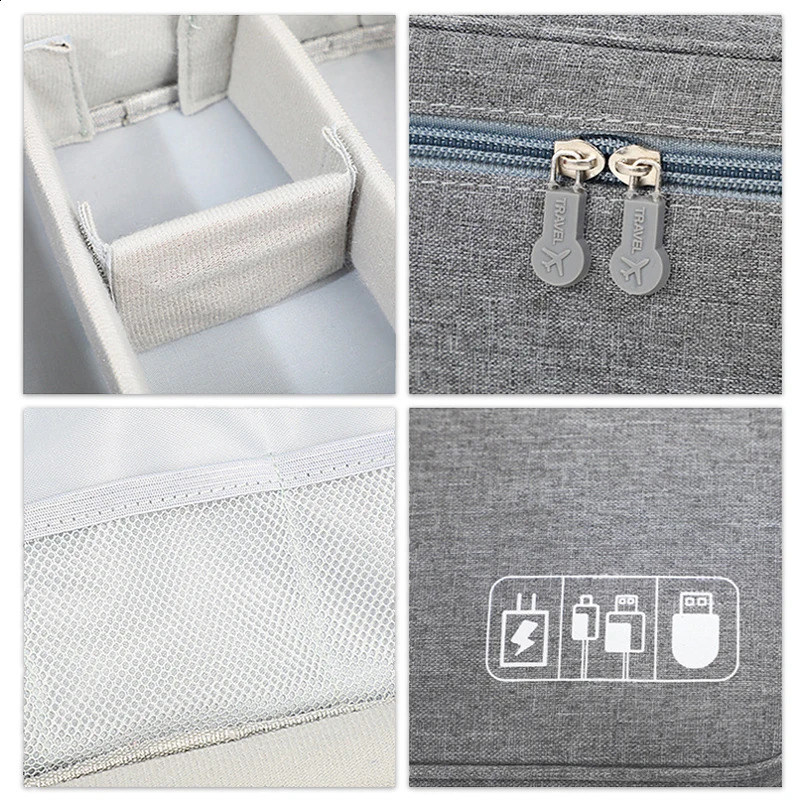 Data Cable Storage Bag Large Travel Manager Portable USB Charger Plug 240809