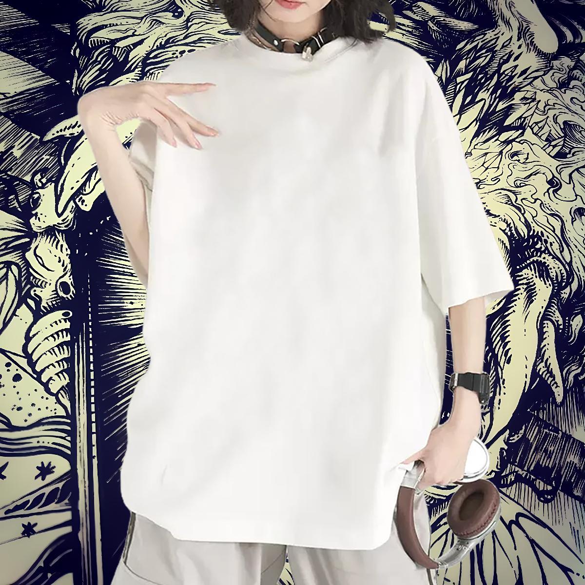 5A Unisex Tshirts 100% Cotton 230g Denstist Hip Hop Street T Shirt For Woman Short sleeve Soft Cartoon Anime Clothes Shirt