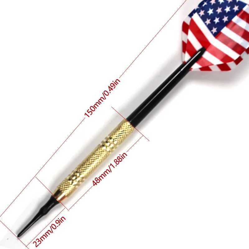 12 Pcs/Set Darts Professtional 14g Safety Soft Tipped Darts 36 Plastic Tips 175g Electronic Dartboard Target Accessories Y240807