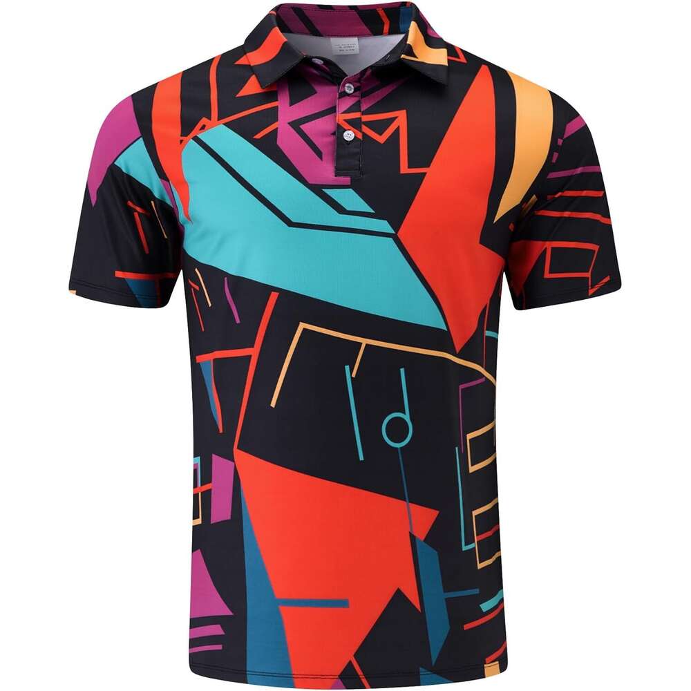 Fashion Designer Men Shirt Ventilate Trend Dry Fit Athletic Moisture Wicking Golf Polo Performance Printed Collared Polos Shirts Tshirt Casual Tops Su