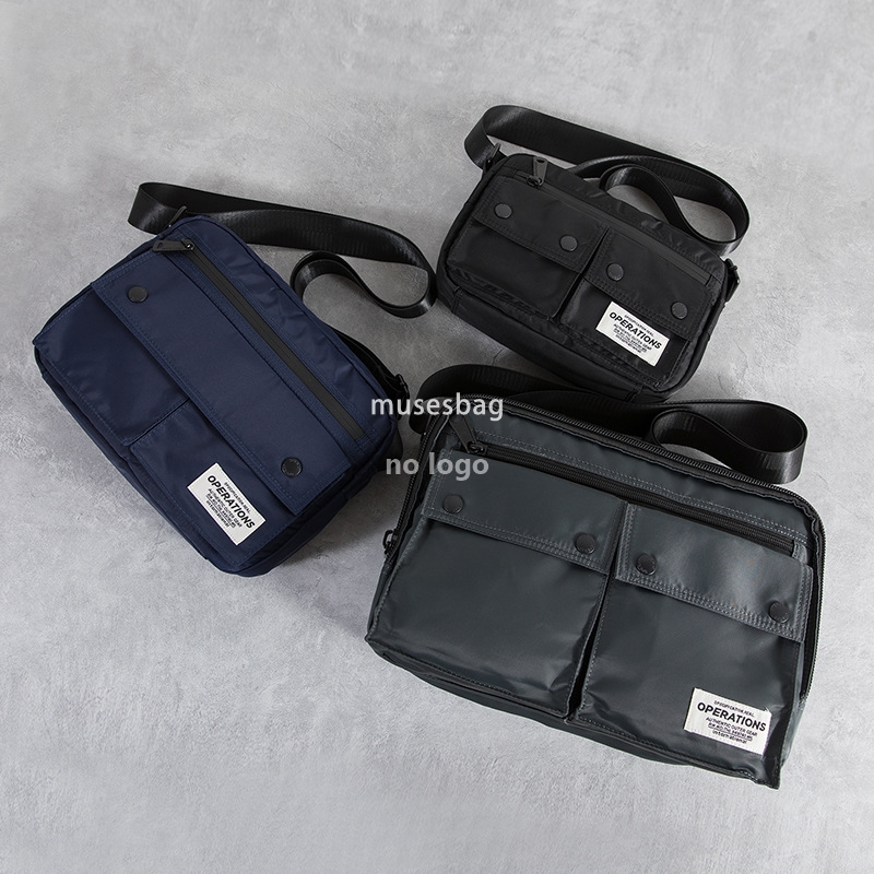 Korean version of the trend shoulder bag ins simple men's crossbody bag tooling messenger bag Japanese young students small body bag