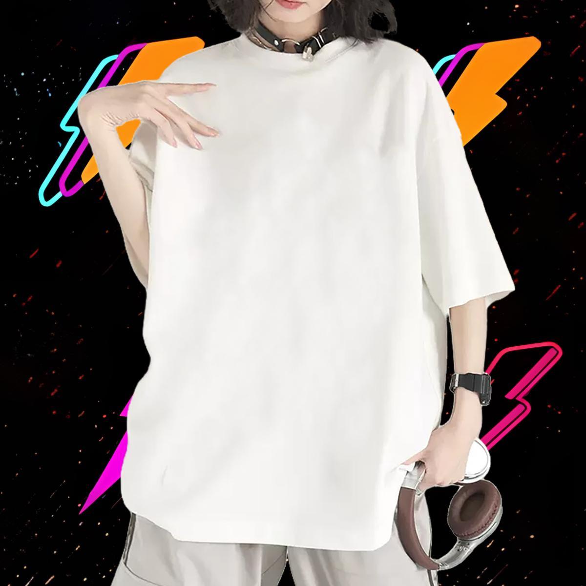 Free Shipping Couples T Shirts 230g 100% Cotton skull Casual Beach T Shirts Women Crew Neck Breathable Black Oversized Clothings