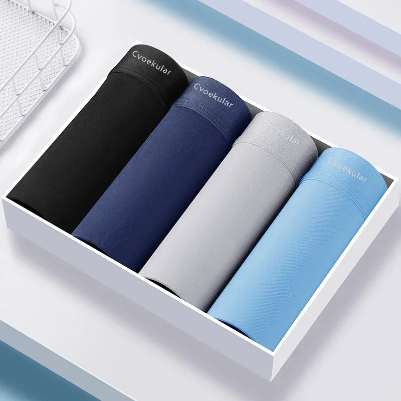 Cvoekular Man Boxer lingerie Ice Silk Sous Vetement Homme sexy lingerie Bokseki Meskie Calzoncillos shorts240808