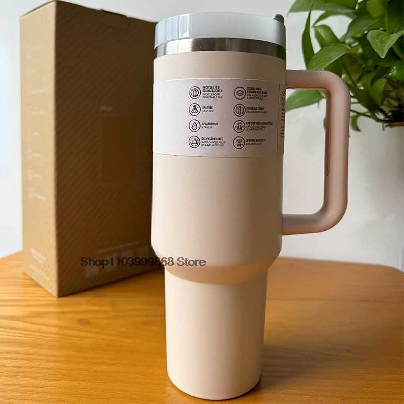 H2.0 Stainless Steel Vacuum Insulated Tumbler 40 oZ Tumbler FlowState Straw Lid Stainless Steel Cold Hot Mug with Lid and StrawCL240809