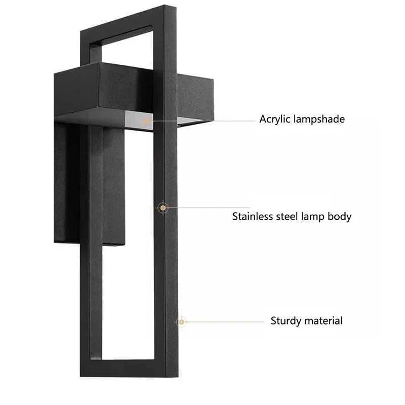 Outdoor Wall Lamps Modern Creative Geometric Shape LED Lighting Fixture Garden Corridor Porch Light E27 Spiral Wall LightsCL240809