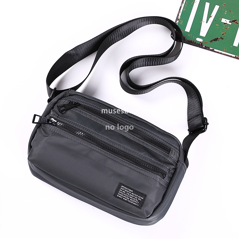 Japanese men's shoulder bag Fashion casual Oxford cloth youth crossbody bag Hip hop sports cycling messenger bag