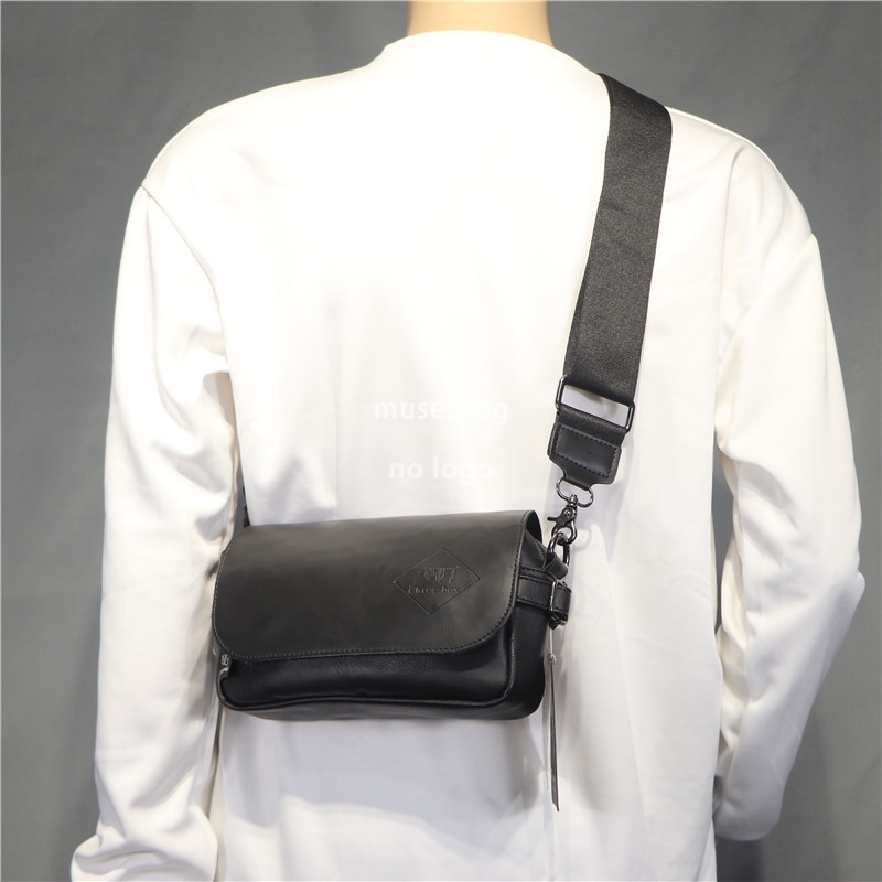 New personality Japanese men's shoulder bag broadband fashionable men crossbody backpack street style Korean female cross bag