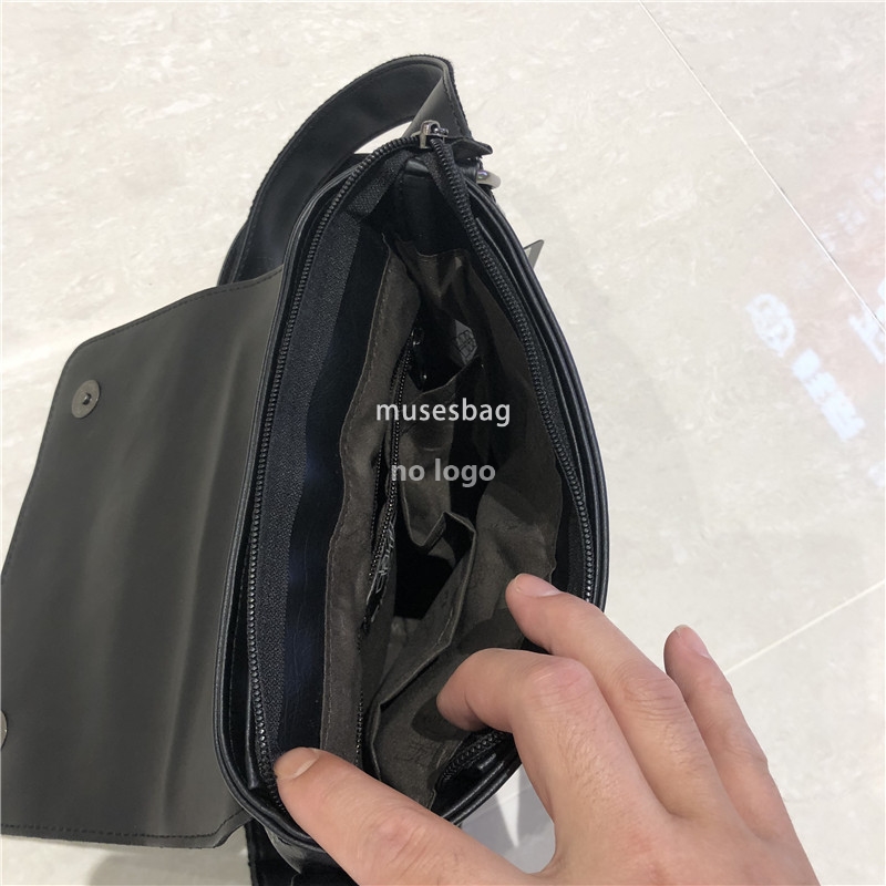 New Korean version of vertical men's shoulder bag casual day crossbody business bag clamshell crossspan bag