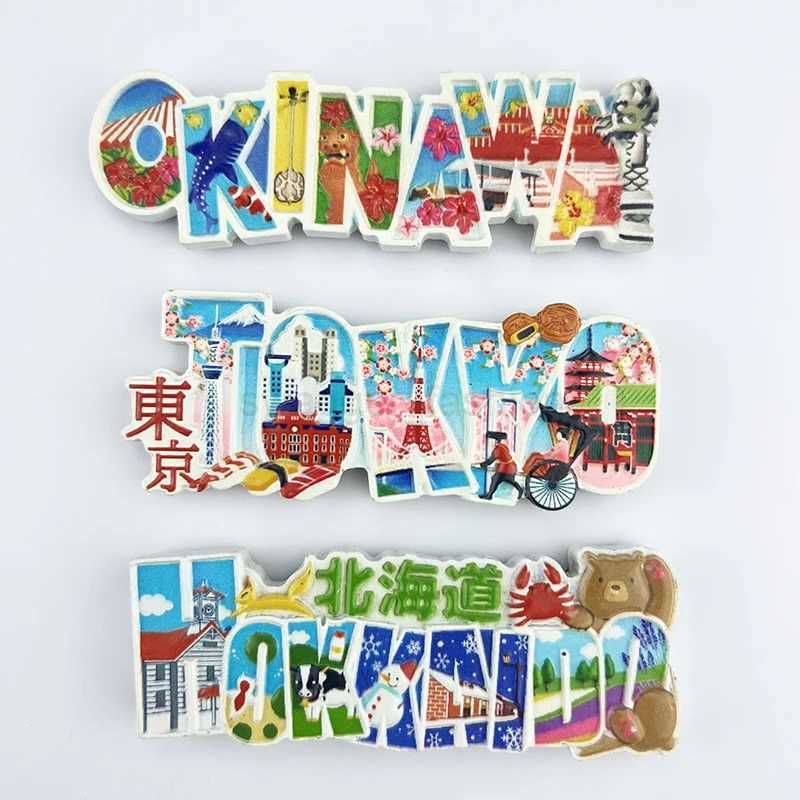 Japan Travelling Souvenirs Fridge Magnets Okinawa Hokkaido Tokyo Tourist Souvenirs Fridge Stickers Home Decoration Wedding GiftsXJ240809