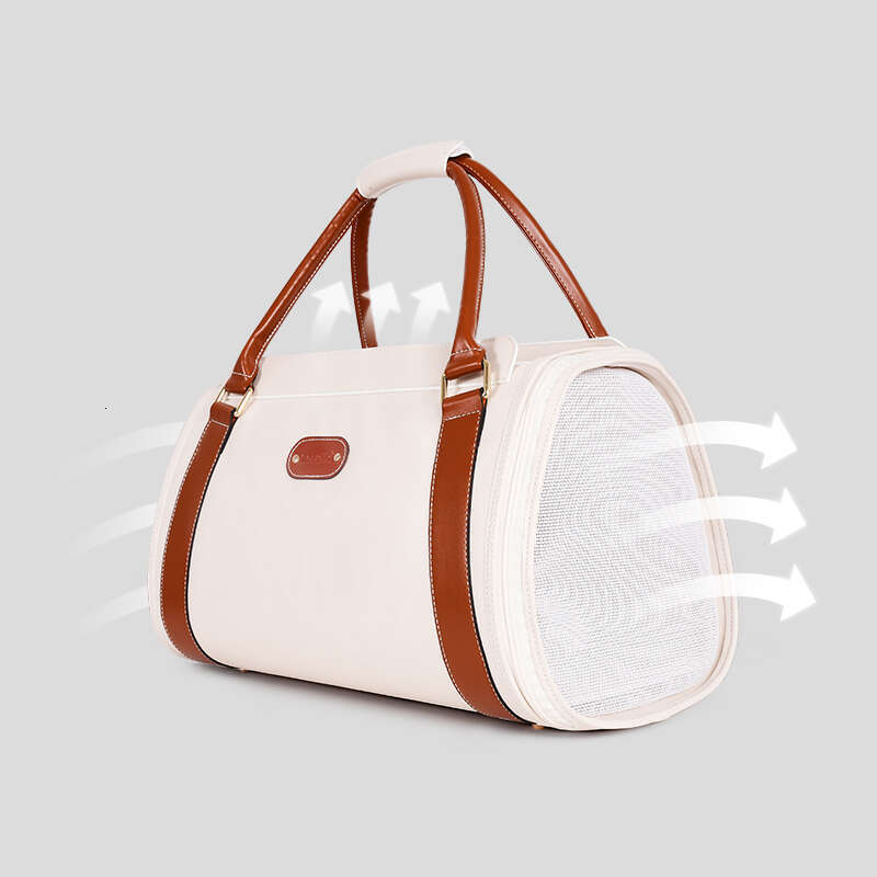 Loudik-Luxury Cat Carrier Bags, Portable Made Leather Pet Backpacks, Waterproof Outdoor Travel Small Dog Carrier Accessories Zozostore