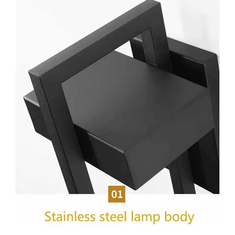 Outdoor Wall Lamps Modern Creative Geometric Shape LED Lighting Fixture Garden Corridor Porch Light E27 Spiral Wall LightsCL240809