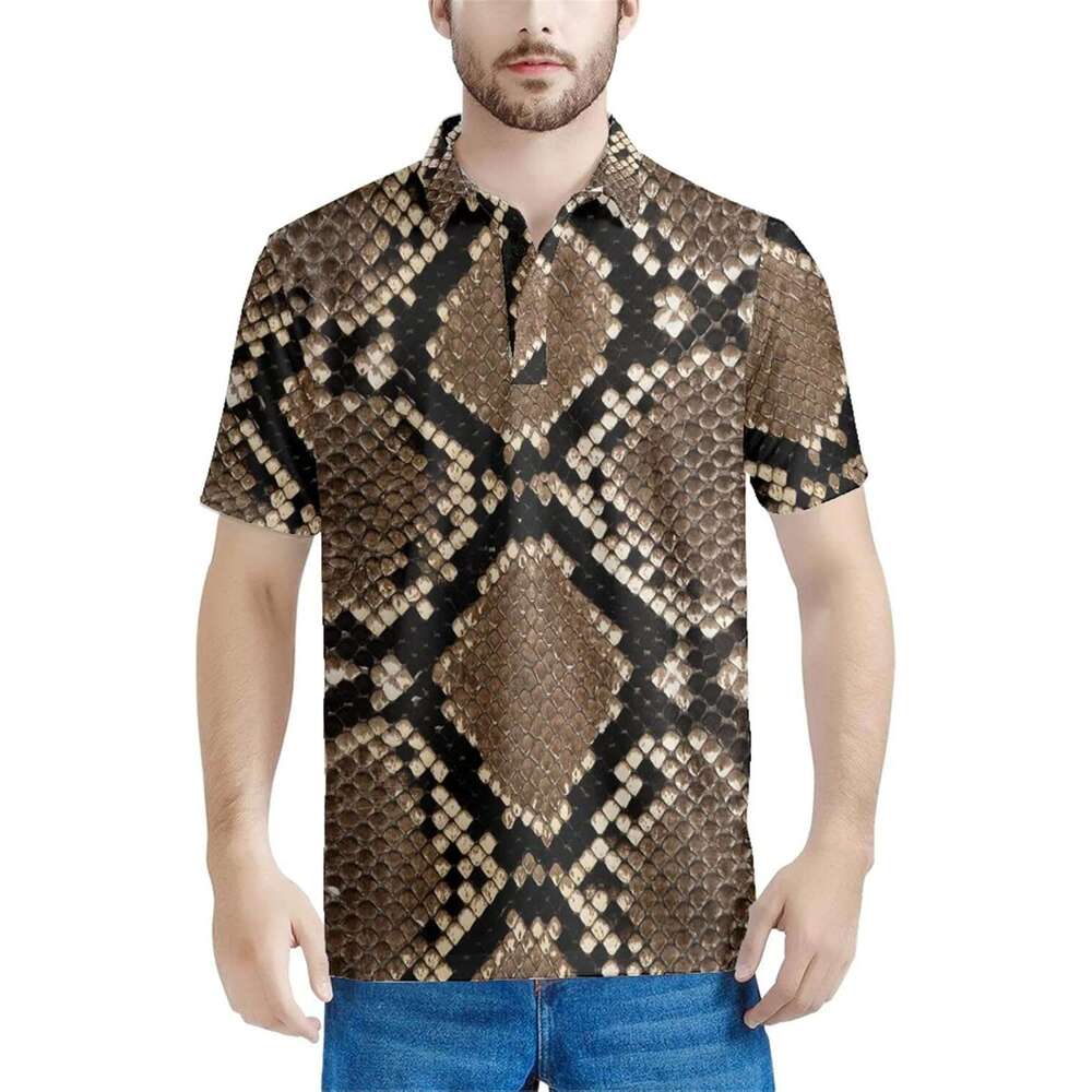 Fashion Mens Polo shirt serpentine for T-Shirts Graphic Short s Tees Button Up Casual Summer Slim Fit Polos shirts tshirt tops summer clothes