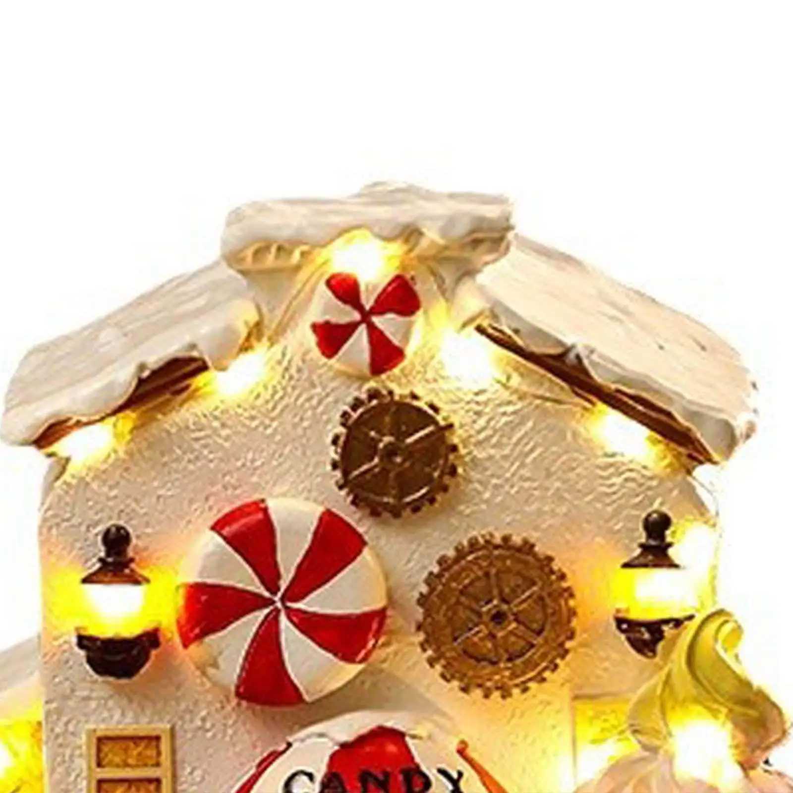 Christmas Villages Houses Ornament Boohelf Xmas Village Decoration Y240808