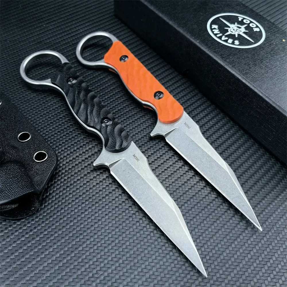 TOOR Anaconda Knife 3.89 8Cr13Mov Stonewashed Fixed Blade G10 Handle With Kydex Sheath Sharp Outdoor Hunting EDC Straight ToolXJ240808