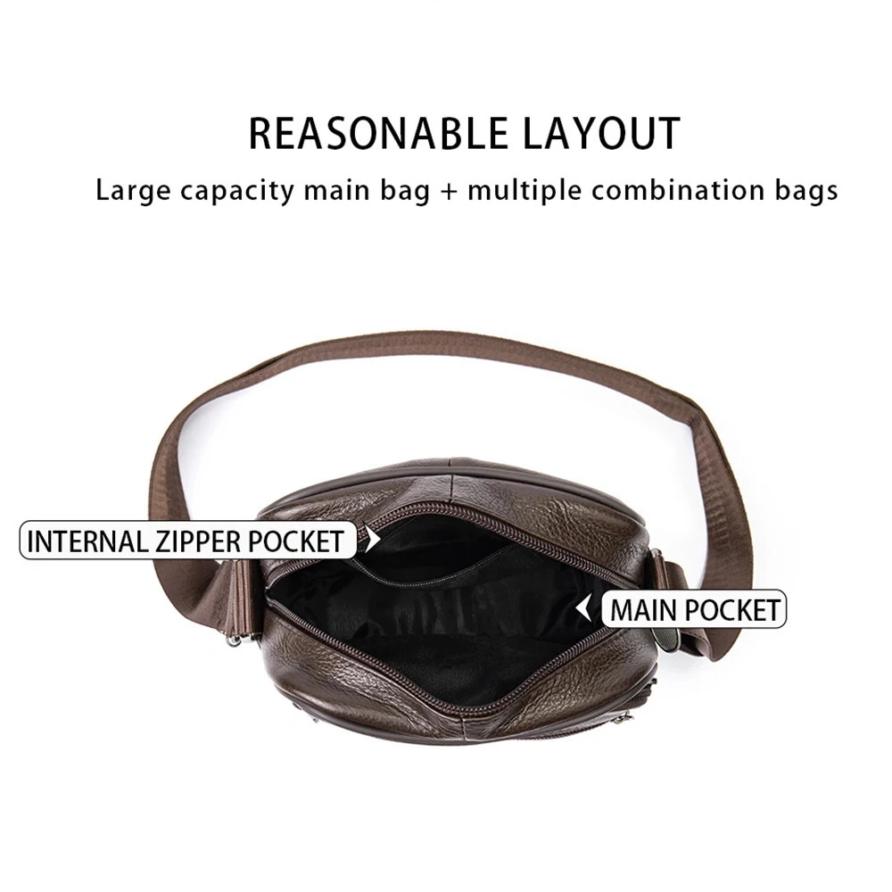 Mens shoulder bag genuine denim leather handbag mens fashion gift cross body briefcase 240808