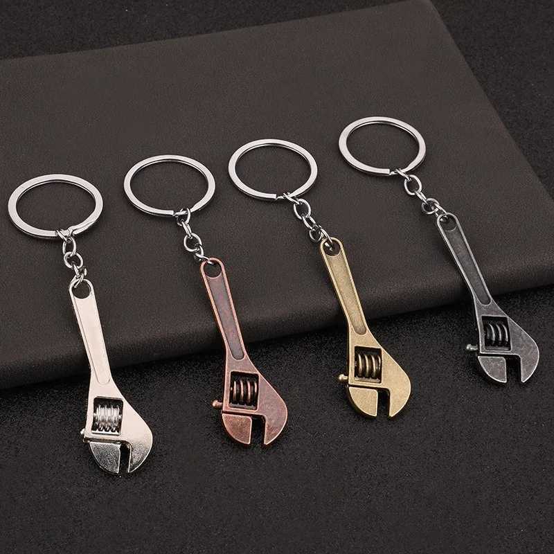 Multi functional mini wrench pendant keychain mobile universal portable maintenance manual tool keychain W240808