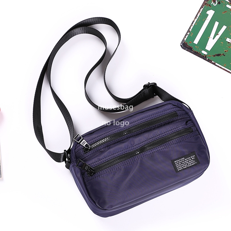 Japanese men's shoulder bag Fashion casual Oxford cloth youth crossbody bag Hip hop sports cycling messenger bag