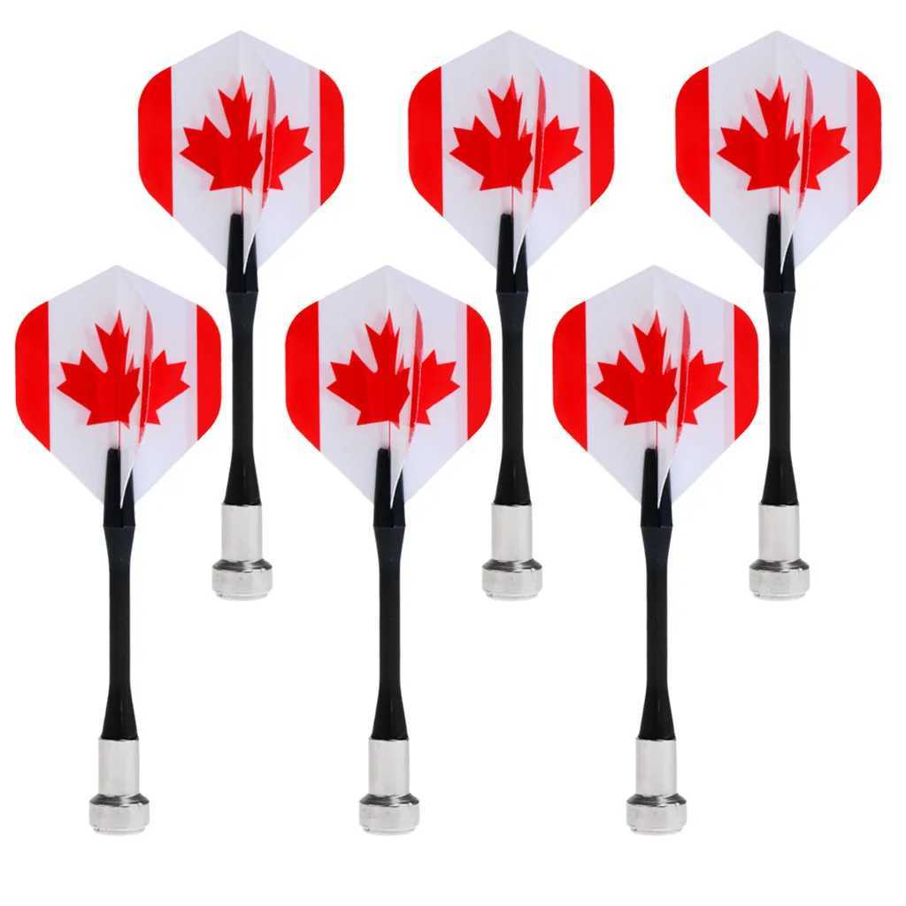 6/12 Pieces Magnetic Darts For Magnet Dartboard Dart Board (National Flag) Y240807