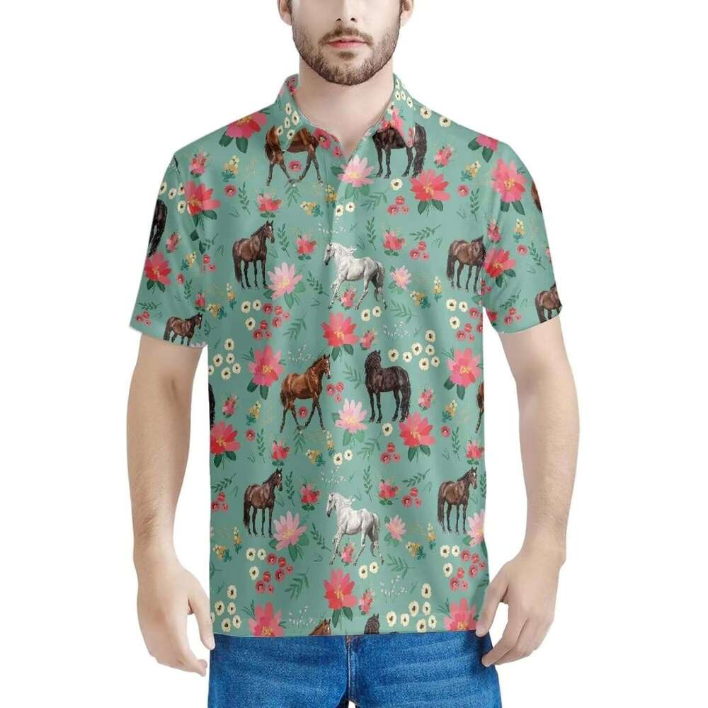 Fashion Mens Polo Casual Shirts Loose Fit Button Up Tee Summer Travel Tennis Running Fiess Gym Sweatshirts Polos shirts tshirt tops summer clothes Sho